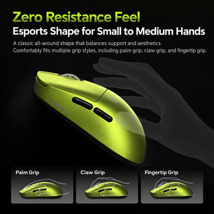 LANGTU Lightweight Tri-Mode Wireless Gaming Mouse, M9 500mAh Dual 1K Black Gold, M9Pro 800mAh Dual 8K Orange, M9Pro 800mAh Dual 8K Purple, M9Ultra 800mAh Dual 8K Green