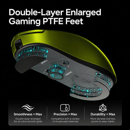LANGTU Lightweight Tri-Mode Wireless Gaming Mouse, M9 500mAh Dual 1K Black Gold, M9Pro 800mAh Dual 8K Orange, M9Pro 800mAh Dual 8K Purple, M9Ultra 800mAh Dual 8K Green
