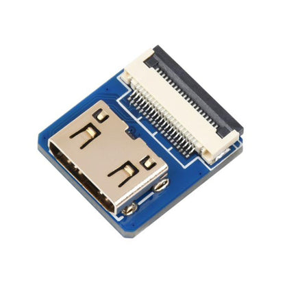 Waveshare Mini HDMI-Compatible Adapter For DIY HDMI-Compatible Cable, Vertical, Horizontal, Horizontal B