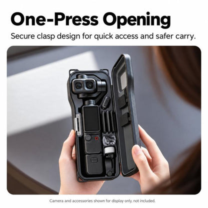 For DJI Osmo Pocket 4P LKTOP Hard Carrying Case Protective Storage Box with Wrist Strap