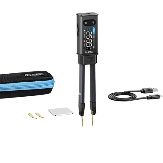 FNIRSI High-Precision Handheld Digital LCR Tweezers Component Tester, Tweezers Tips, Tweezers + Kelvin Clips
