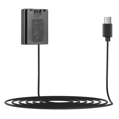 FOMITO For Sony A7M3 / A7S3 Type-C To FZ100 Battery Converter, 50cm Line, Spring Line 120cm, 300cm Line