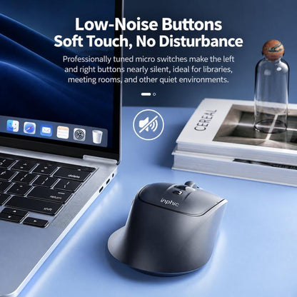 Inphic M2 Rechargeable Wireless Ergonomic Mouse 2.4G Silent Computer Mice