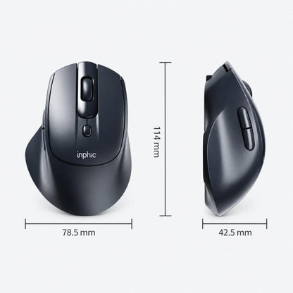 Inphic M2 Rechargeable Wireless Ergonomic Mouse 2.4G Silent Computer Mice
