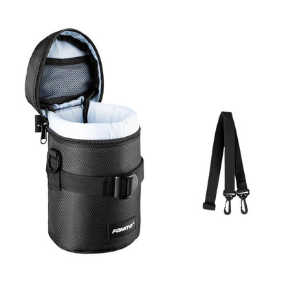 FOMITO Shockproof Camera Lens Storage Bag DSLR Mirrorless Lens Protective Pouch, JTB-3B Black, JTB-4B Black, JTB-5B Black, JTB-6B Black, JTB-7B Black, JTB-8B Black, JTB-3G Grey, JTB-4G Grey, JTB-5G Grey, JTB-6G Grey, JTB-7G Grey, JTB-8G Grey