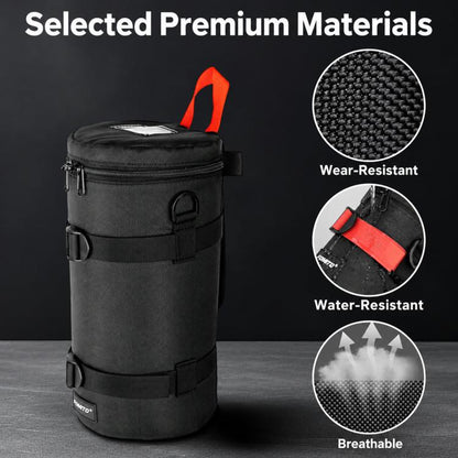 FOMITO Shockproof Camera Lens Storage Bag DSLR Mirrorless Lens Protective Pouch, JTB-3B Black, JTB-4B Black, JTB-5B Black, JTB-6B Black, JTB-7B Black, JTB-8B Black, JTB-3G Grey, JTB-4G Grey, JTB-5G Grey, JTB-6G Grey, JTB-7G Grey, JTB-8G Grey