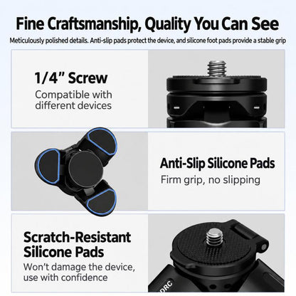 For DJI Osmo Pocket 4P / Insta360 X6 BRDRC Magnetic Foldable Tripod