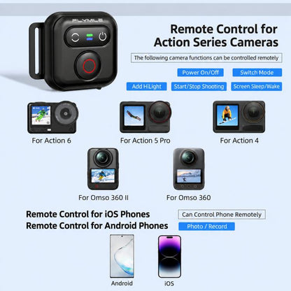 Flymile 50M Smart Bluetooth Controller For DJI, Insta360, and Other Smart Phones