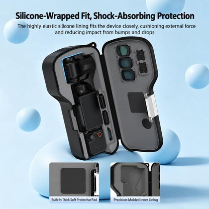 For DJI Osmo Pocket 4 / 3 BRDRC Lens Screen Drop-resistant Storage Protective Case