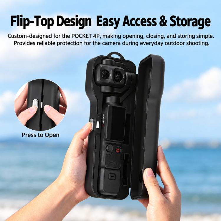 For DJI Osmo Pocket 4P BRDRC Screen Lens Protective Case Filter Storage Box
