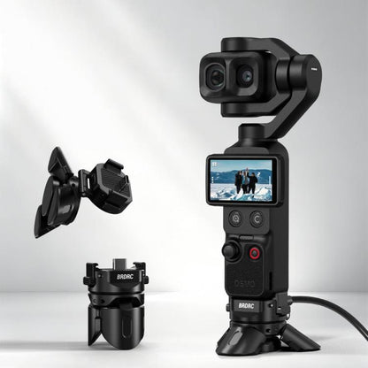 For DJI Osmo Pocket 4P / 4 / 3 BRDRC Foldable Magnetic Quick-Release Charging Tripod