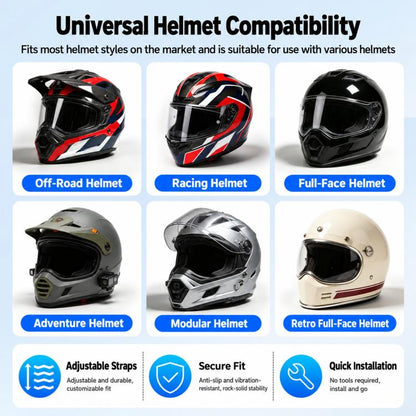 BRDRC Motorcycle Quick-Release Helmet Chin Mount For Insta360 Ace Pro 2 / X6 / X5 / X4 Air
