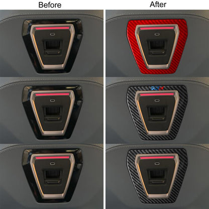 For BMW 5 Series i5 G60 / G68 2023-2026 Rear USB Charging Panel Outer Frame Sticker