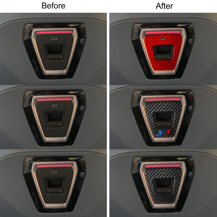 For BMW 5 Series i5 G60 / G68 2023-2026 Rear USB Charging Panel Car Sticker