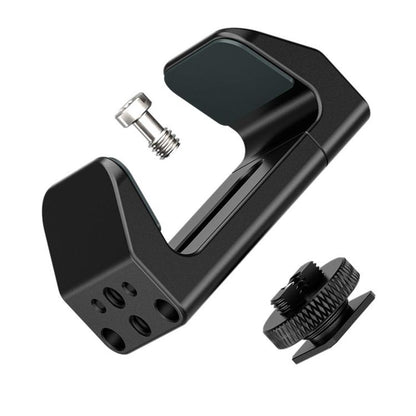 Poyinco Universal Camera Cage/Phone Clamp With Detachable Cold Shoe And 1/4" Dual-Thread Mount
