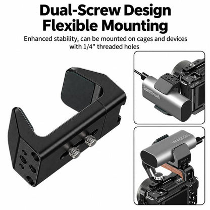 Poyinco Universal Camera Cage/Phone Clamp With Detachable Cold Shoe And 1/4" Dual-Thread Mount