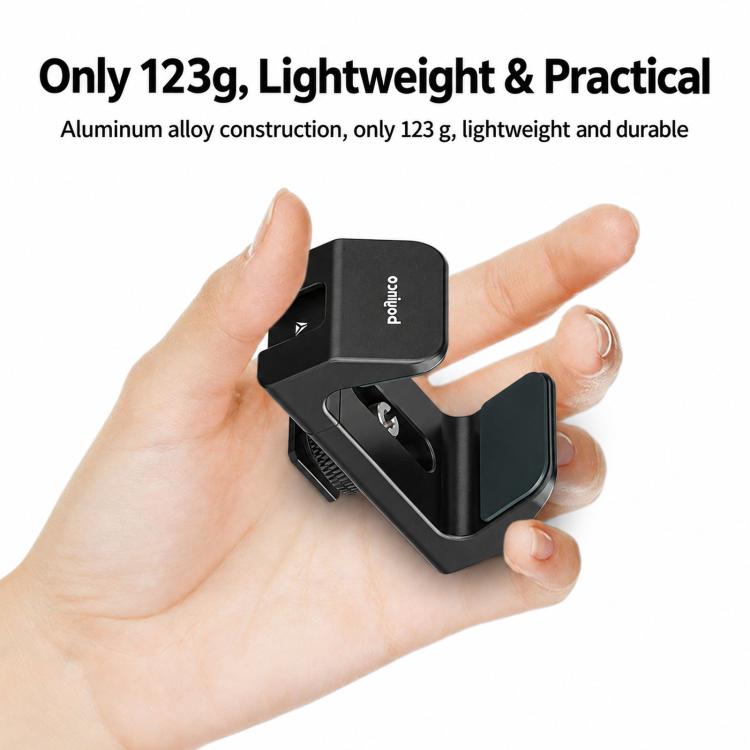 Poyinco Universal Camera Cage/Phone Clamp With Detachable Cold Shoe And 1/4" Dual-Thread Mount
