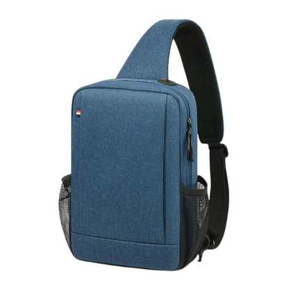 Waterproof Shockproof Shoulder Tablet Storage Bag Lightweight Large Capacity Case With Earphone Hole, Black Small, Blue Small, Black Medium, Blue Medium, Black Large, Blue Large