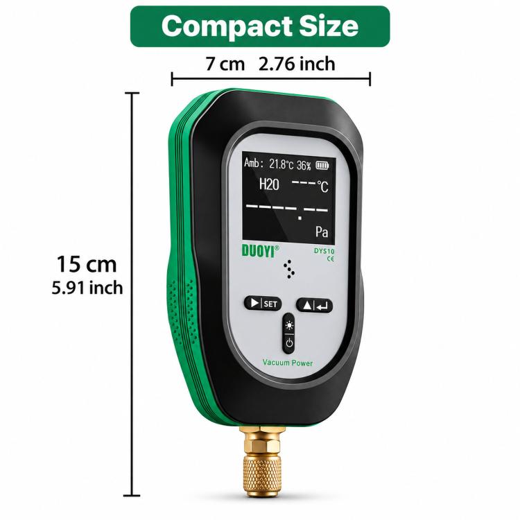 DUOYI Digital Display Vacuum Gauge High-precision Pressure Gauge, DY610