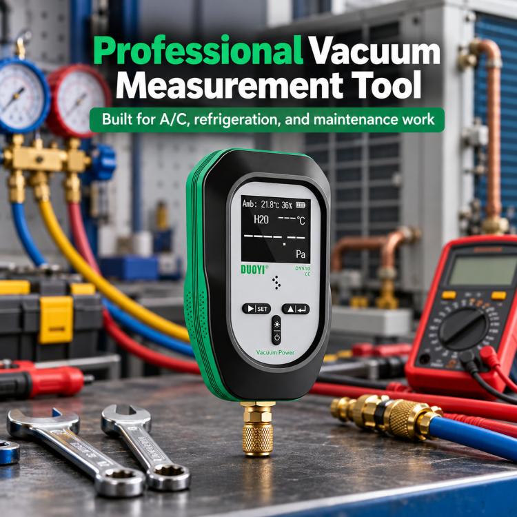 DUOYI Digital Display Vacuum Gauge High-precision Pressure Gauge, DY610