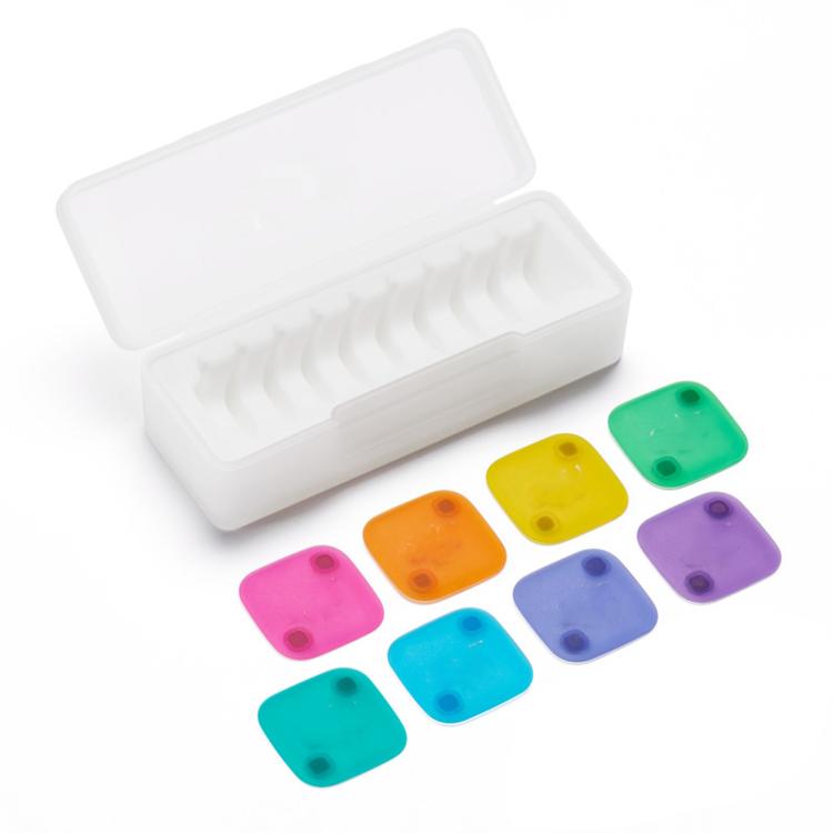 For DJI Mic Mini 2 Original Multi-Color Magnetic Front Cover 8-Piece Set, Multi-Color