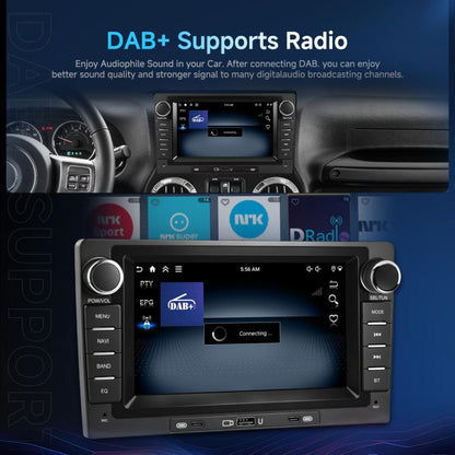 9-Inch CarPlay Compatible In-Car Center Console With 7-Inch Screen Bluetooth Navigation Rearview Camera Player, Standard, Standard+AHD Camera+Mic