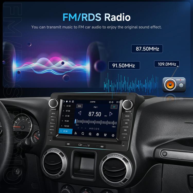 9-Inch CarPlay Compatible In-Car Center Console With 7-Inch Screen Bluetooth Navigation Rearview Camera Player, Standard, Standard+AHD Camera+Mic