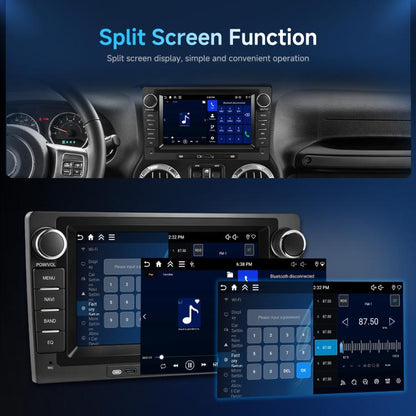 9-Inch CarPlay Compatible In-Car Center Console With 7-Inch Screen Bluetooth Navigation Rearview Camera Player, Standard, Standard+AHD Camera+Mic