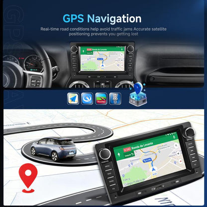 9-Inch CarPlay Compatible In-Car Center Console With 7-Inch Screen Bluetooth Navigation Rearview Camera Player, Standard, Standard+AHD Camera+Mic