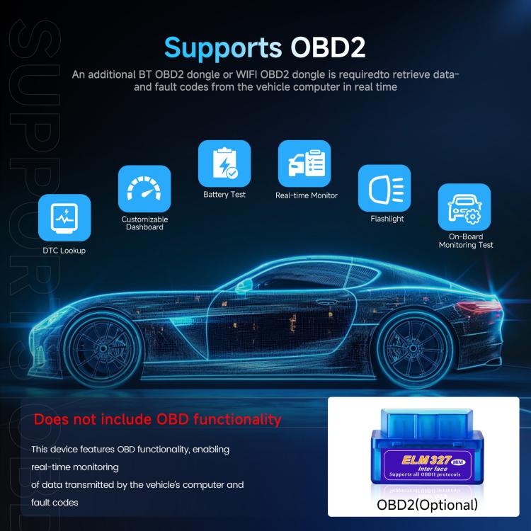 9-Inch CarPlay Compatible In-Car Center Console With 7-Inch Screen Bluetooth Navigation Rearview Camera Player, Standard, Standard+AHD Camera+Mic