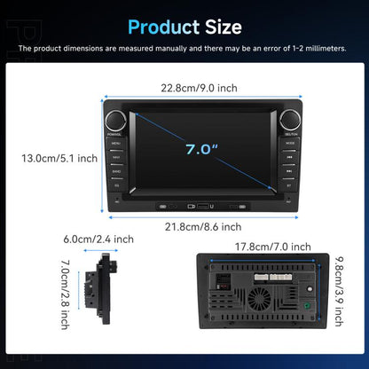 9-Inch CarPlay Compatible In-Car Center Console With 7-Inch Screen Bluetooth Navigation Rearview Camera Player, Standard, Standard+AHD Camera+Mic
