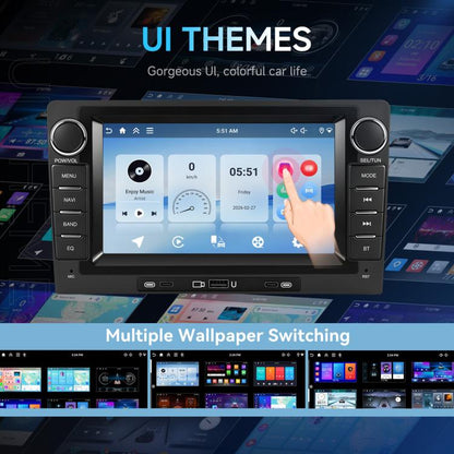 9-Inch CarPlay Compatible In-Car Center Console With 7-Inch Screen Bluetooth Navigation Rearview Camera Player, Standard, Standard+AHD Camera+Mic