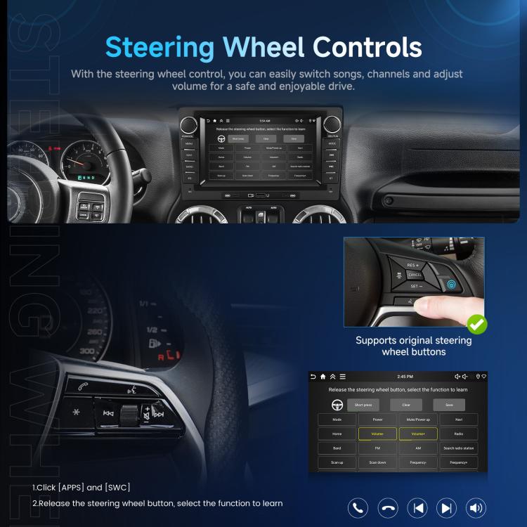 9-Inch CarPlay Compatible In-Car Center Console With 7-Inch Screen Bluetooth Navigation Rearview Camera Player, Standard, Standard+AHD Camera+Mic