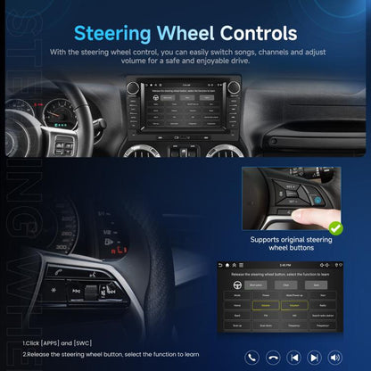 9-Inch CarPlay Compatible In-Car Center Console With 7-Inch Screen Bluetooth Navigation Rearview Camera Player, Standard, Standard+AHD Camera+Mic