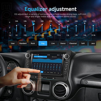 9-Inch CarPlay Compatible In-Car Center Console With 7-Inch Screen Bluetooth Navigation Rearview Camera Player, Standard, Standard+AHD Camera+Mic