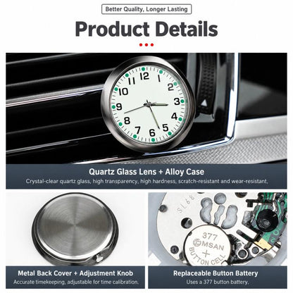 In-Car Dashboard Clock Center Console Time Display