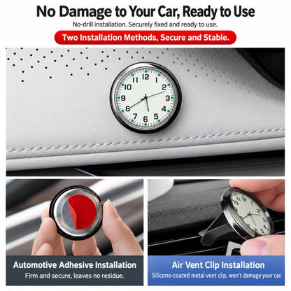 In-Car Dashboard Clock Center Console Time Display