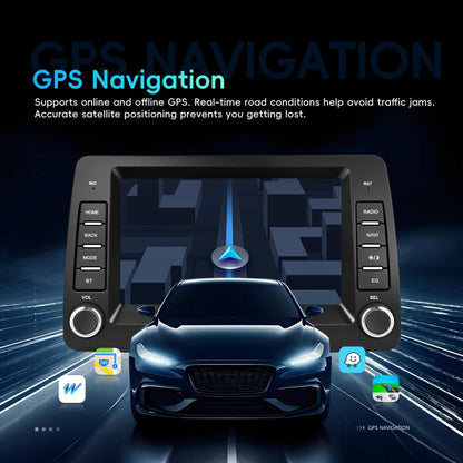 For FIAT Panda In-Car Center Display CarPlay Bluetooth Player Navigation, Standard, Standard+AHD Camera+Mic