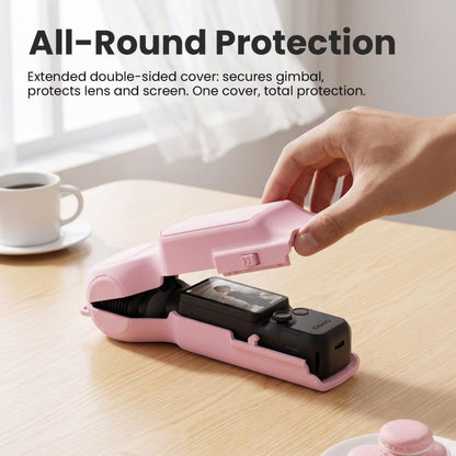 For DJI Osmo Pocket 4/3 aMagisn Mini Hard Shell Protective Case Double-Sided Gimbal & Screen Protector, Mini Black, Mini Yellow, Mini Pink