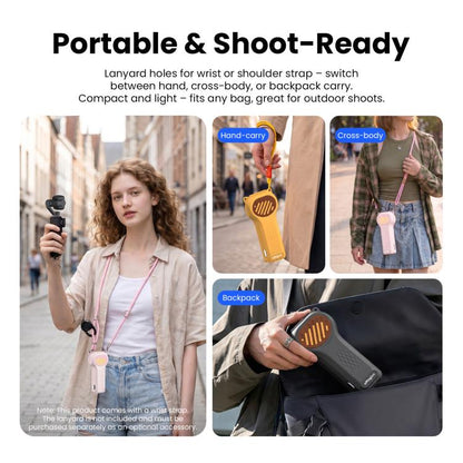 For DJI Osmo Pocket 4P aMagisn Open Bottom Hard Shell Case Flip Open Gimbal & Screen Cover, Open Bottom Black, Open Bottom Yellow, Open Bottom Pink