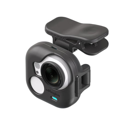 aMagisn Multi-function Alligator Clip Mount 360-degree Rotating Backpack Strap Hat Visor Clamp Case, For Insta360 GO Ultra, For DJI Osmo Nano