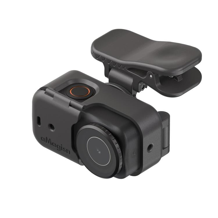 aMagisn Multi-function Alligator Clip Mount 360-degree Rotating Backpack Strap Hat Visor Clamp Case, For Insta360 GO Ultra, For DJI Osmo Nano