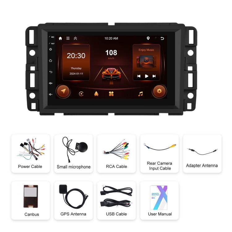 7 Inch Wireless Carplay Android Car Stereo Navigation Radio Receiver, For Chevrolet Silverado / GMC Savana / Buick Enclave, 4 Core 2GB+64GB, 4 Core 4GB+64GB, 4 Core 2GB+128GB, 8 Core 6GB+128GB