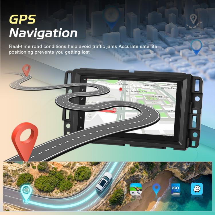 7 Inch Wireless Carplay Android Car Stereo Navigation Radio Receiver, For Chevrolet Silverado / GMC Savana / Buick Enclave, 4 Core 2GB+64GB, 4 Core 4GB+64GB, 4 Core 2GB+128GB, 8 Core 6GB+128GB