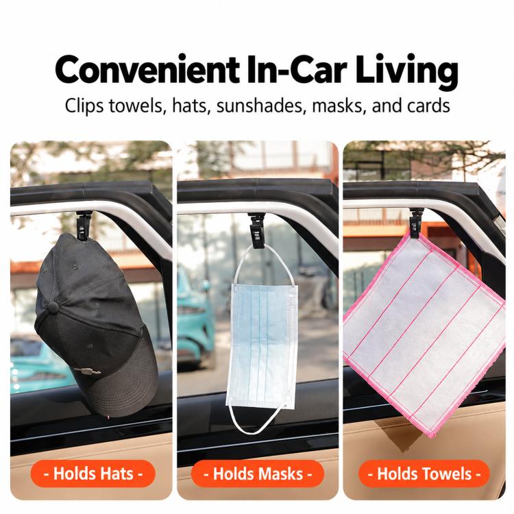 Car Visor Glasses Clip Window Business Card Ticket Holder, 2 PCS/Pack Magnetic, 2 PCS /Pack Adhesive