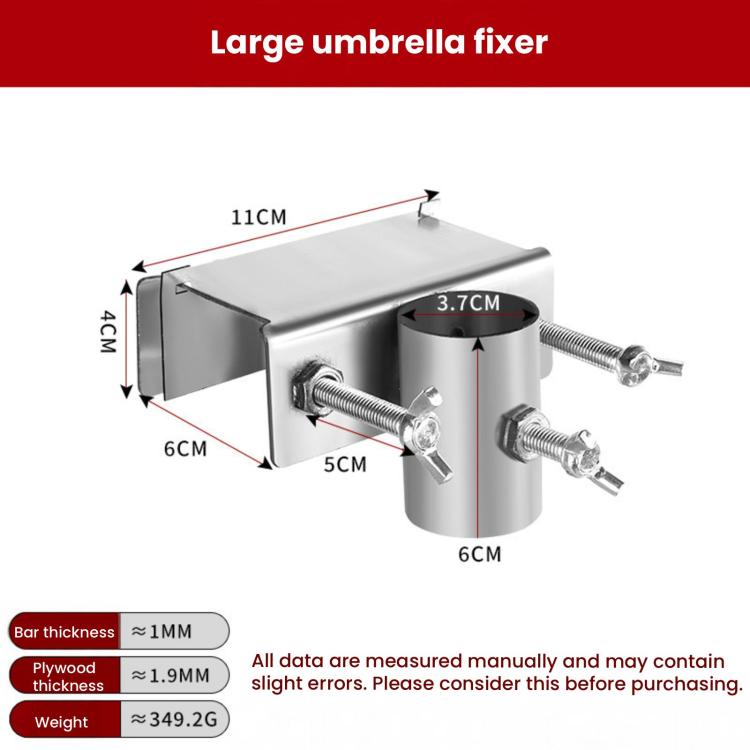 Mounting Bracket for Tricycle Stall Sun / Rain Umbrella, Screw-fastened, Rivet-fastened