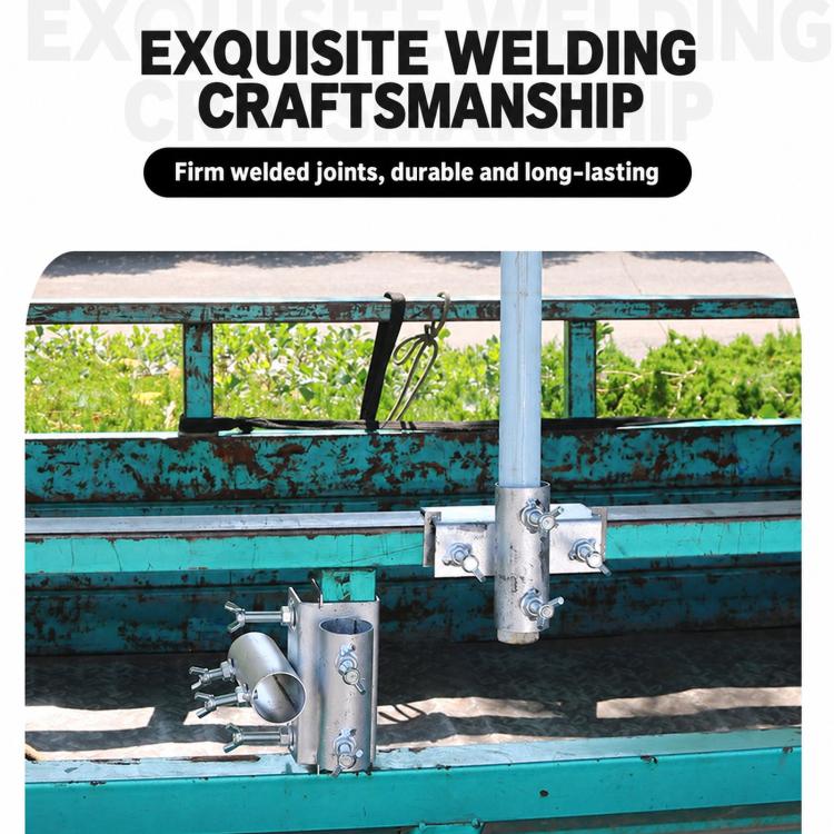 Mounting Bracket for Tricycle Stall Sun / Rain Umbrella, Screw-fastened, Rivet-fastened