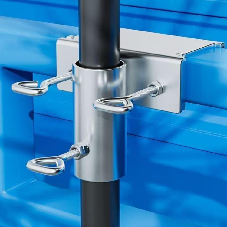 Mounting Bracket for Tricycle Stall Sun / Rain Umbrella, Screw-fastened, Rivet-fastened