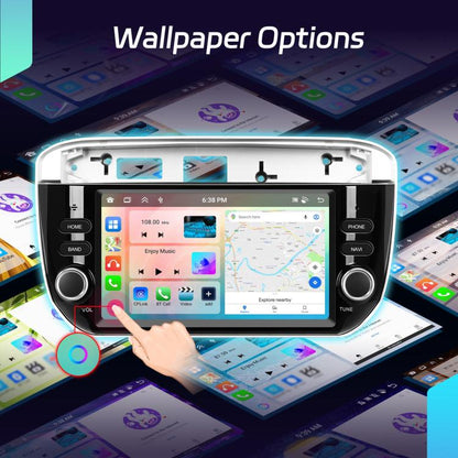 For FIAT Punto 7 Inch Wireless Carplay Android Auto Car Stereo GPS Navigation Radio Player, 4 Core 2GB+64GB, 4 Core 4GB+64GB, 8 Core 4GB+64GB, 8 Core 6GB+128GB
