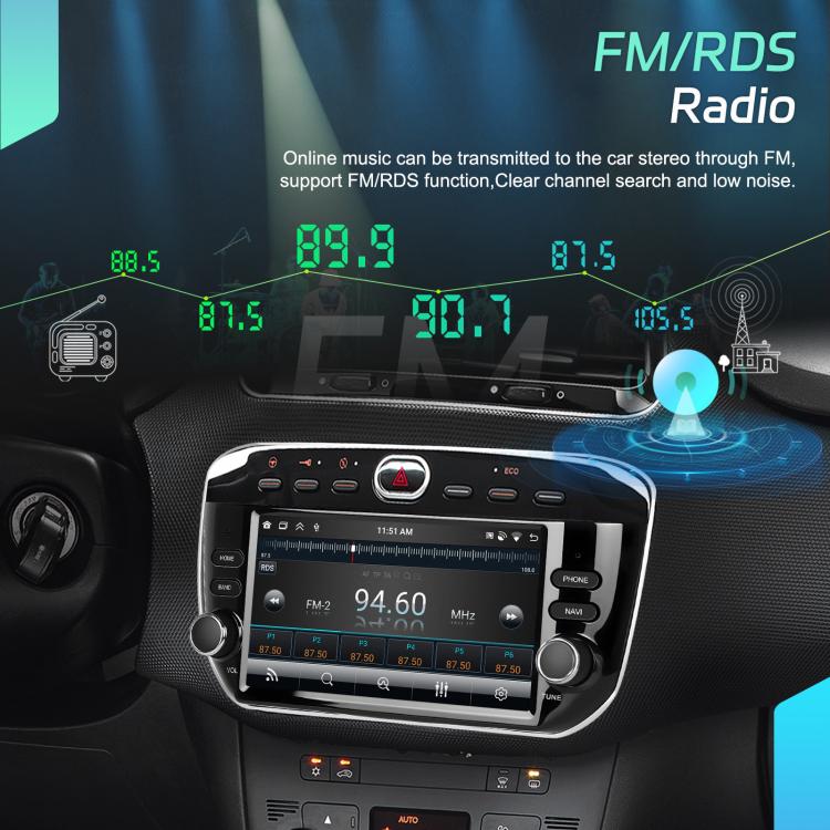For FIAT Punto 7 Inch Wireless Carplay Android Auto Car Stereo GPS Navigation Radio Player, 4 Core 2GB+64GB, 4 Core 4GB+64GB, 8 Core 4GB+64GB, 8 Core 6GB+128GB